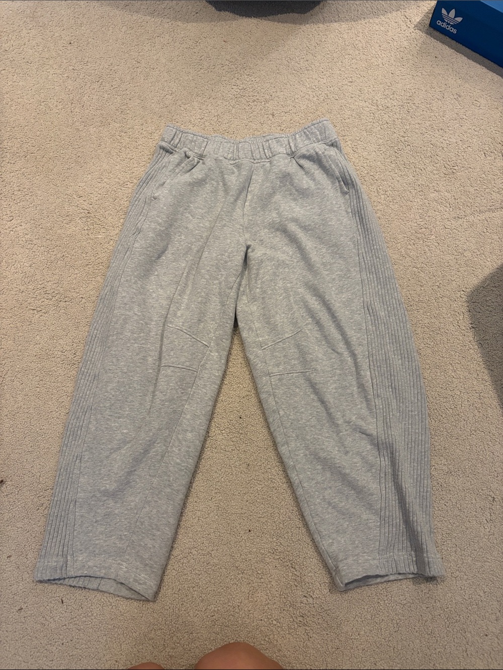 Aerie cozy Light Gray Rib-Panel Sweatpants